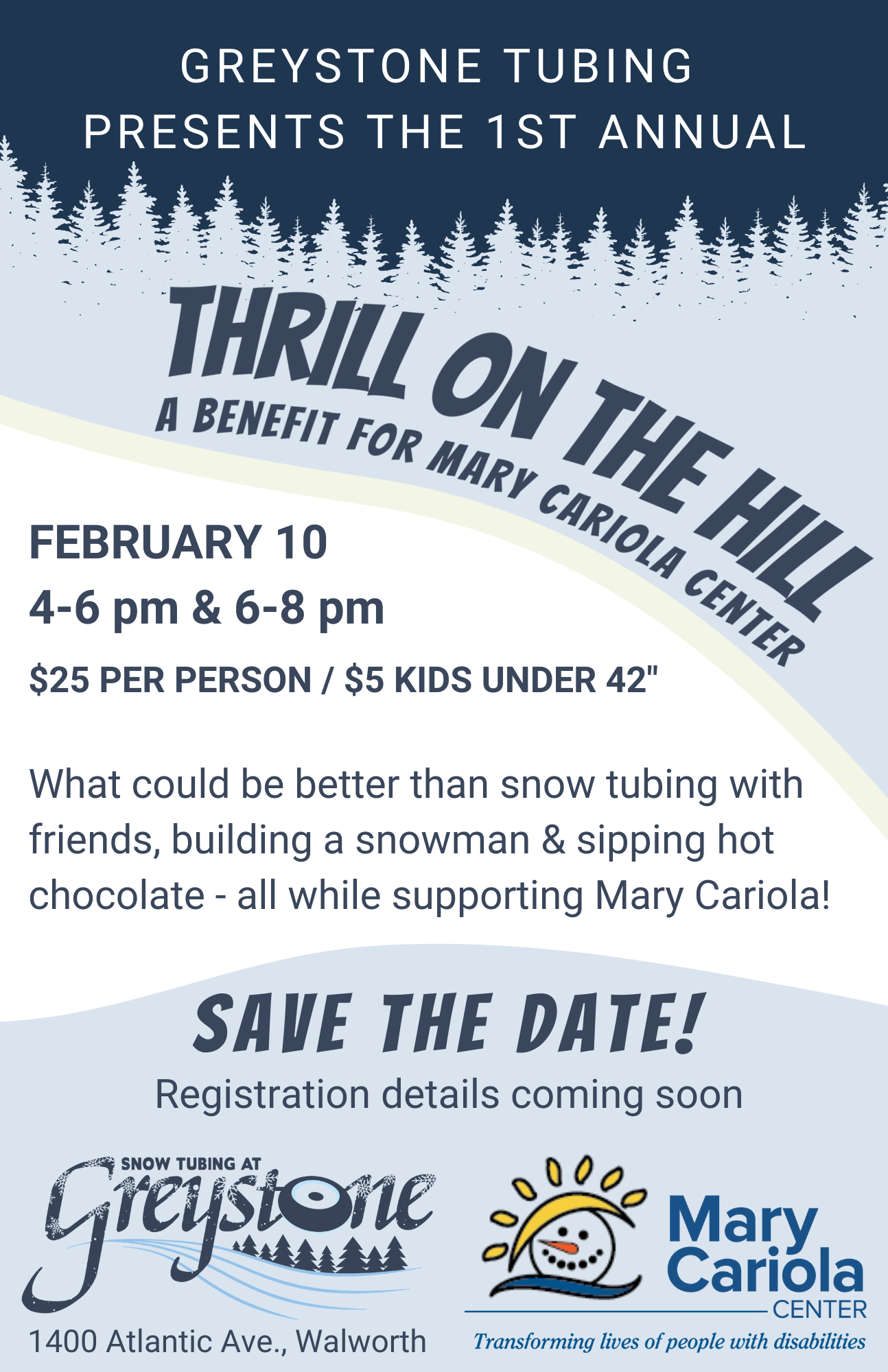 Thrill on the HillSOLD OUT! — Mary Cariola Center