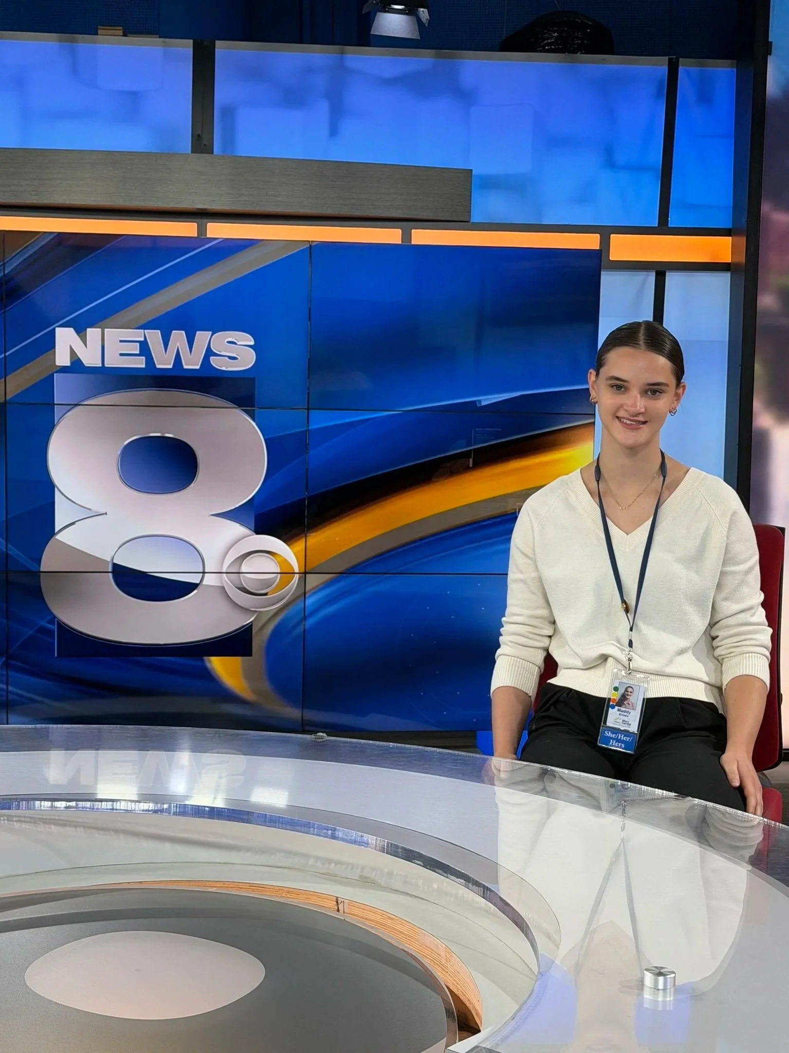 From intern to anchor...at least for a minute!