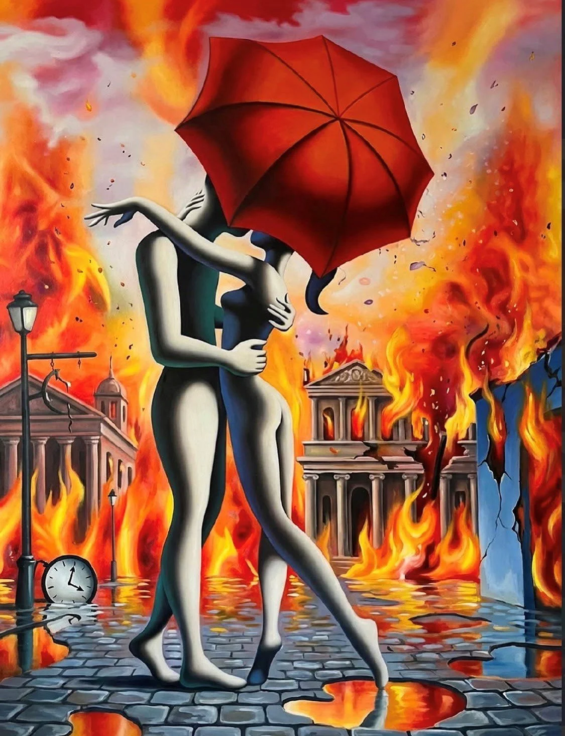 Painting by Mark Kostabi