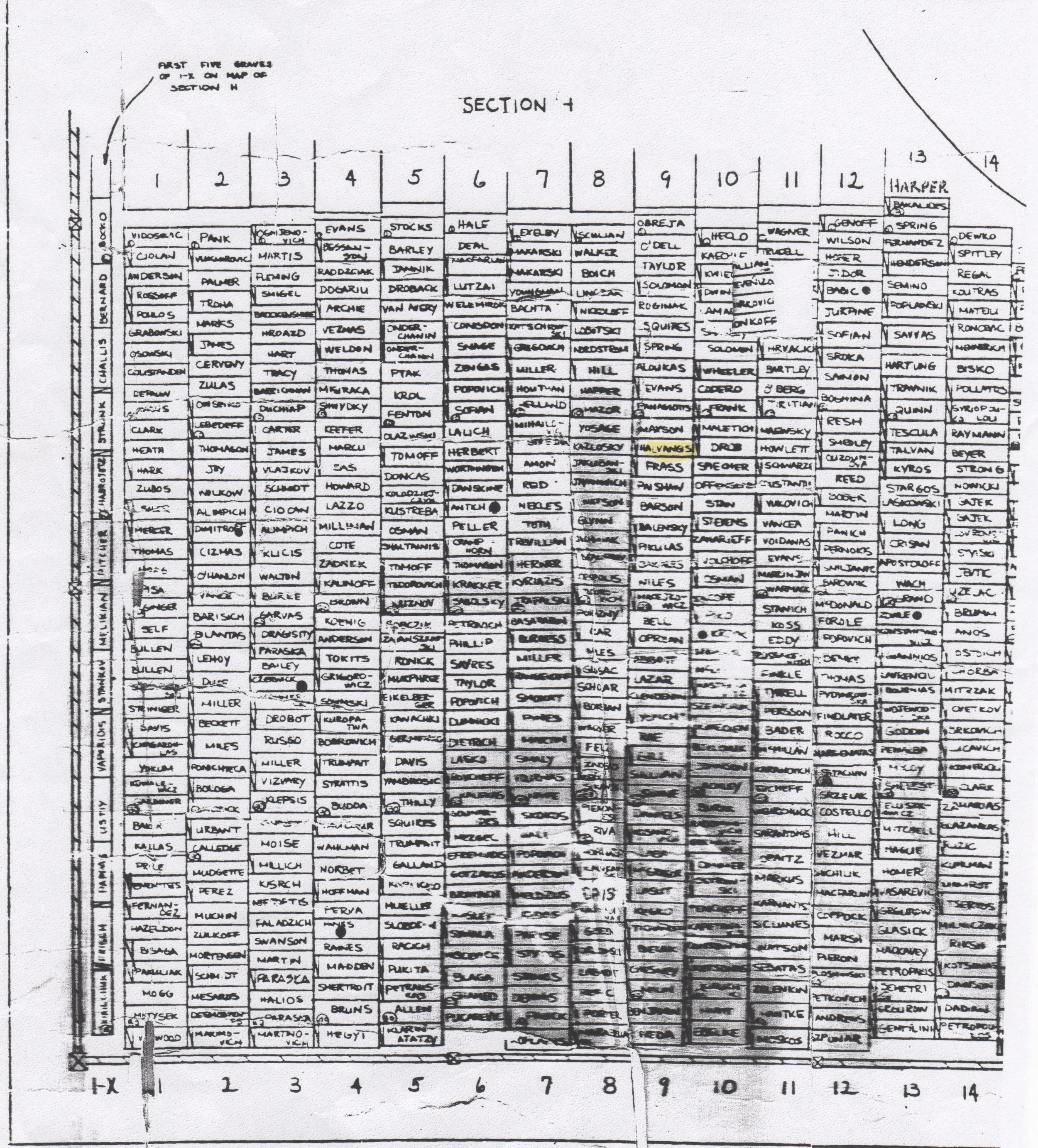 Section F of Evergreen Cemetery (Detroit, MI)