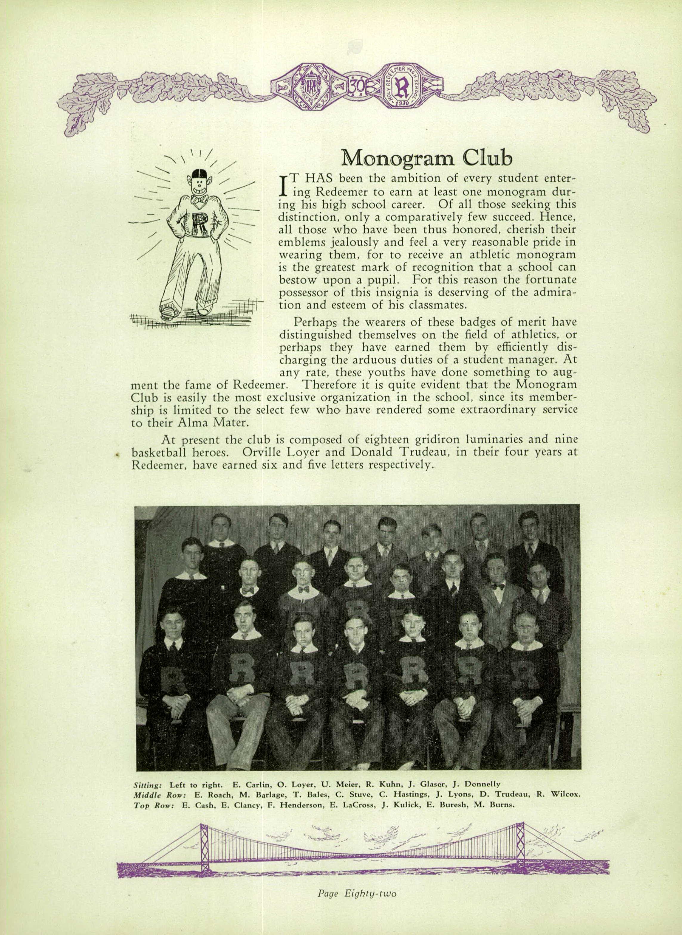 1930 Holy Redeemer High School Yearbook
