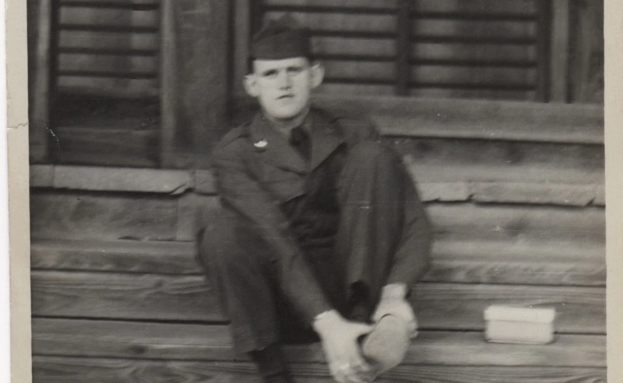 The Psychogenealogist Pic of the Week (#96) - John Chrisville Putting On Shoes Outside Temple