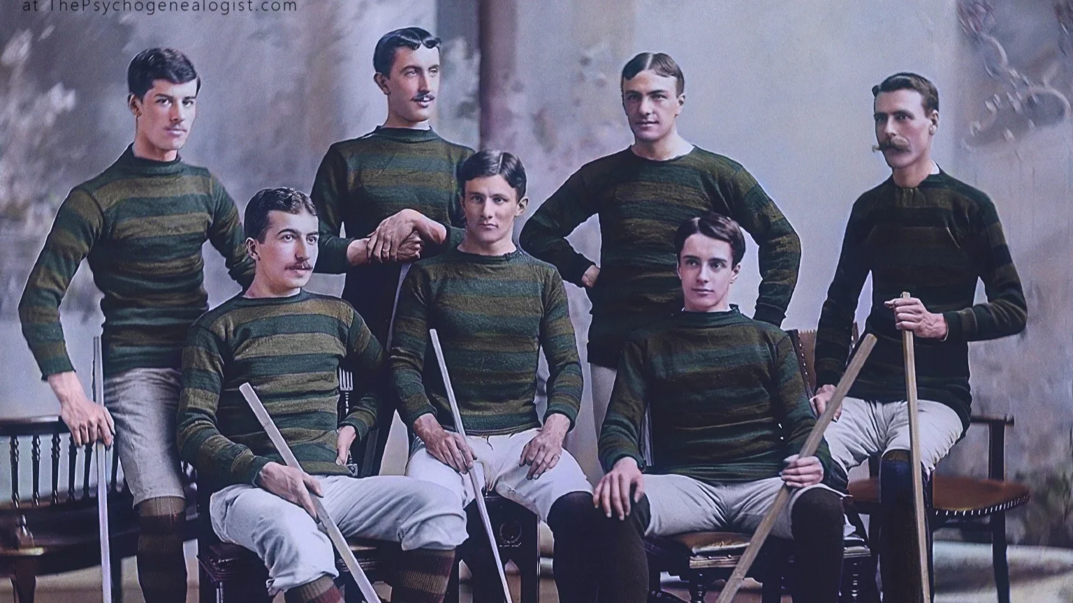 Bank of Montreal Hockey Team Reimagined in Full Color (1895)