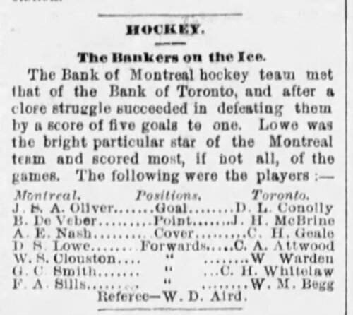 Bank of Montreal Hockey Team Reimagined in Full Color (1895) — The  Psychogenealogist