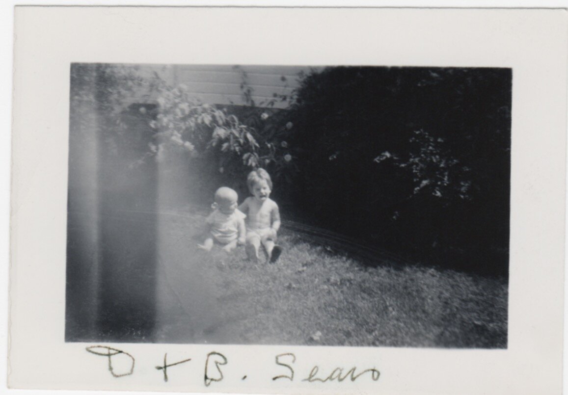 With older sister, Dorothy Sears (1922-1927)