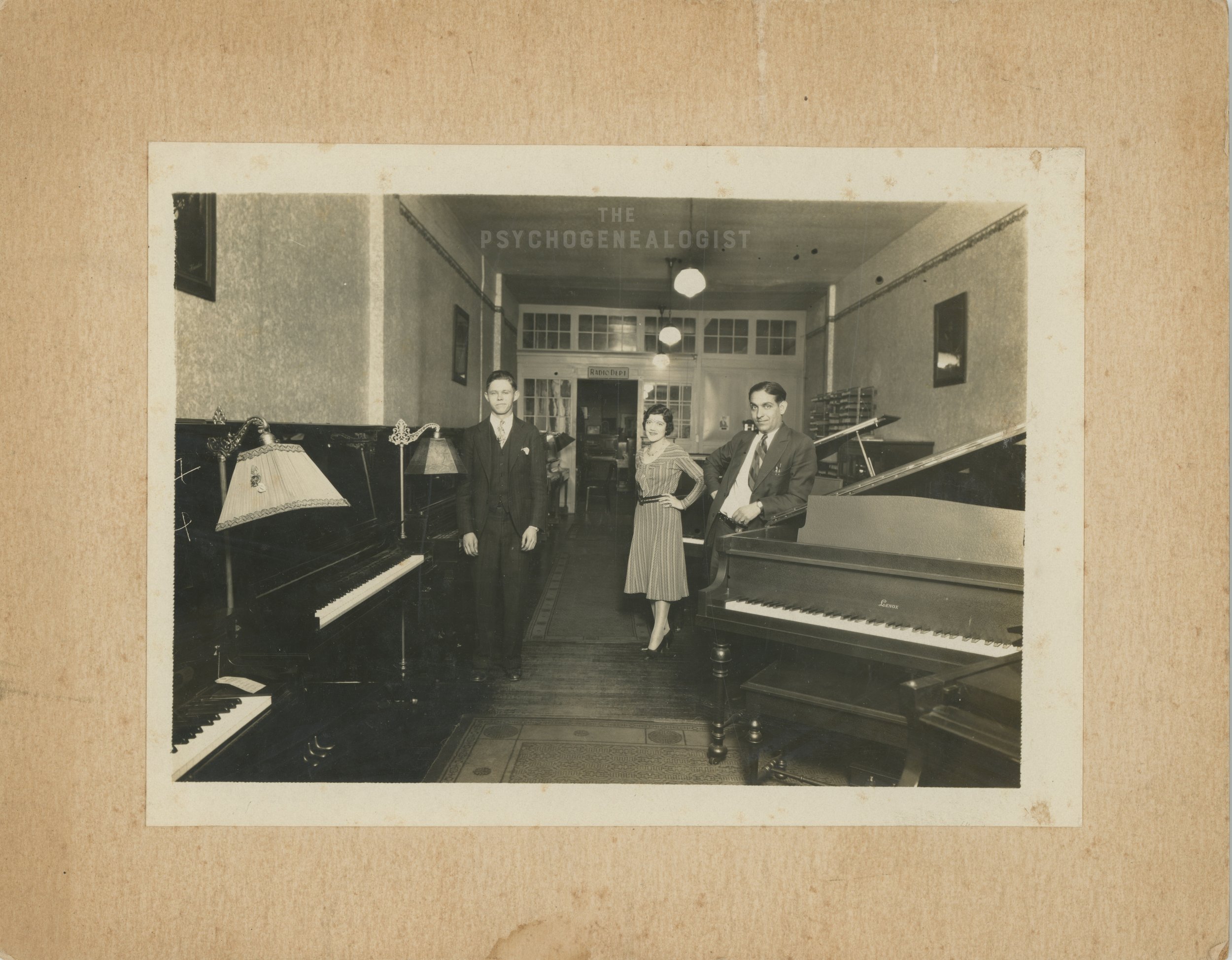 1930s Piano Store with Radio Dept