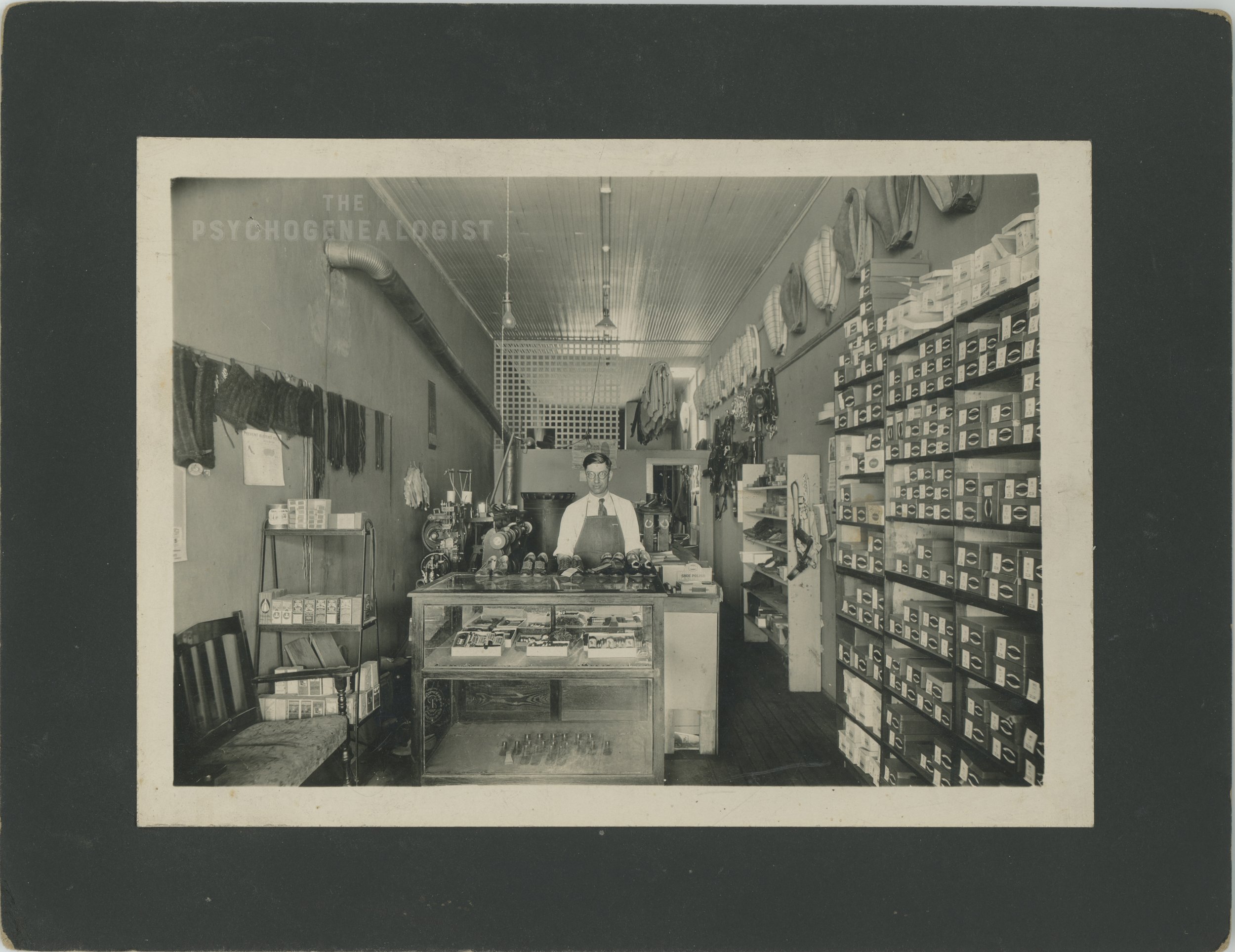 Curtis Moon (1902-1976) Shoe Repair Shop - Waverly, Kansas 