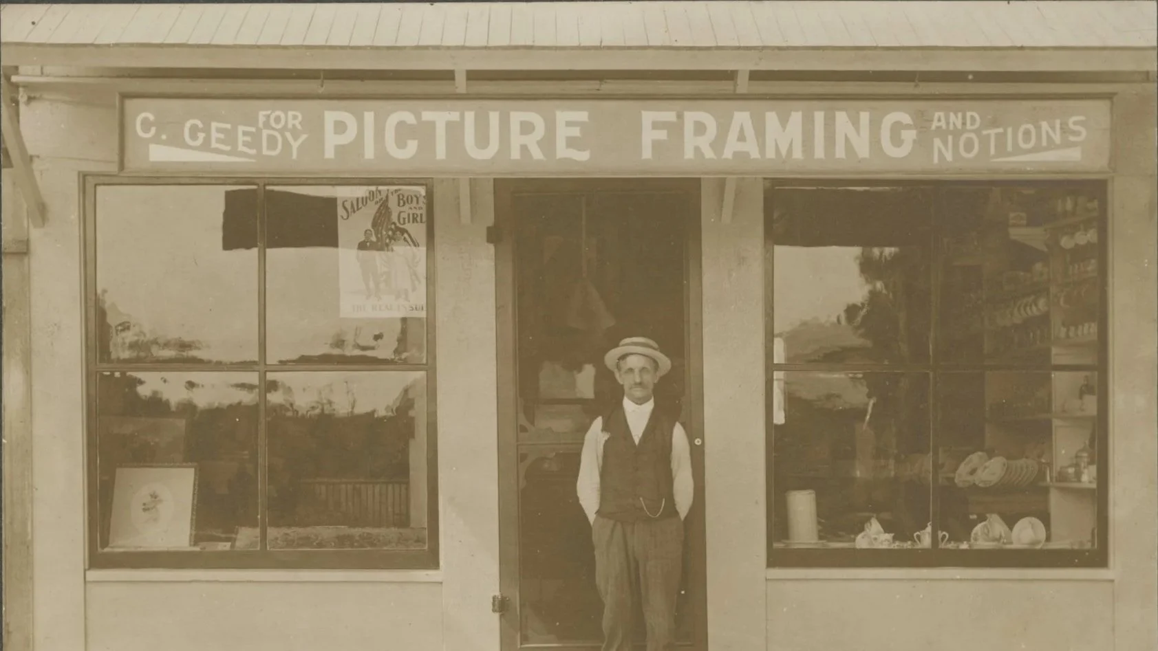 A Temperance Poster in a Picture Framing Shop
