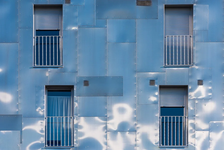 Photographie architecture exterieure materiau facade immeuble Pa