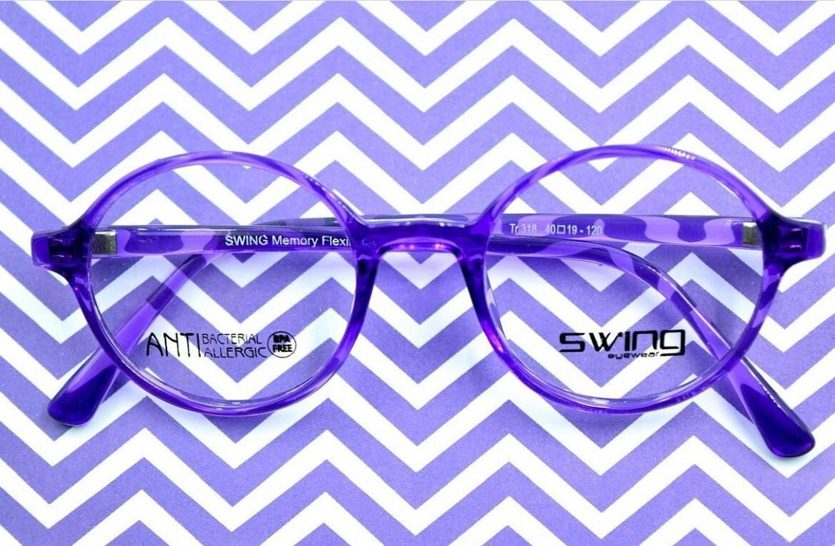 Swing Eyewear model TR318 Col.301 is so fun!!! There&rsquo;s nothing better than a cute purple round frame!! 💜
.
.
.
#tekaeyewear #glasses #eyefashion #eyewear #eyewearstyle #lovemyglasses #eyeblogger #luxuryeyewear #optician #optical #eyestyle #fas