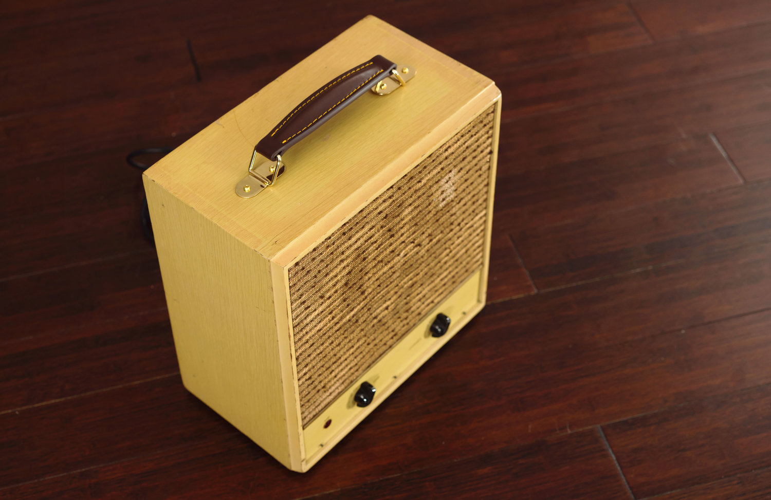 Sears Hi Fi Amp on Wood Floor