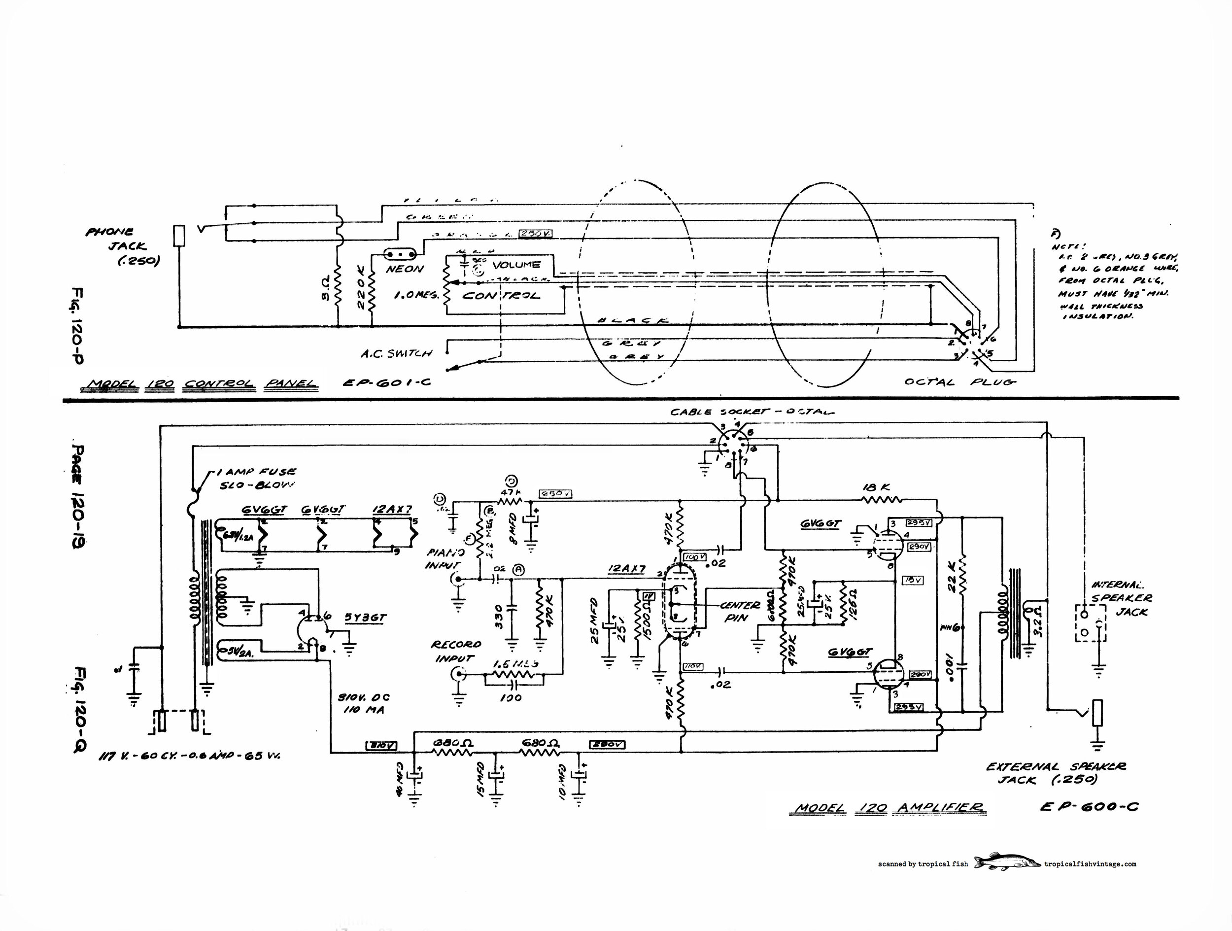 Wurlitzer 120 schematic