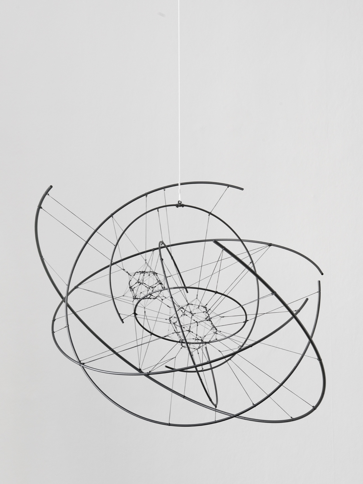 Tomás Saraceno - Zonal Harmonic 2N 60/6 , 2017, Carbon fibre, rope, glue