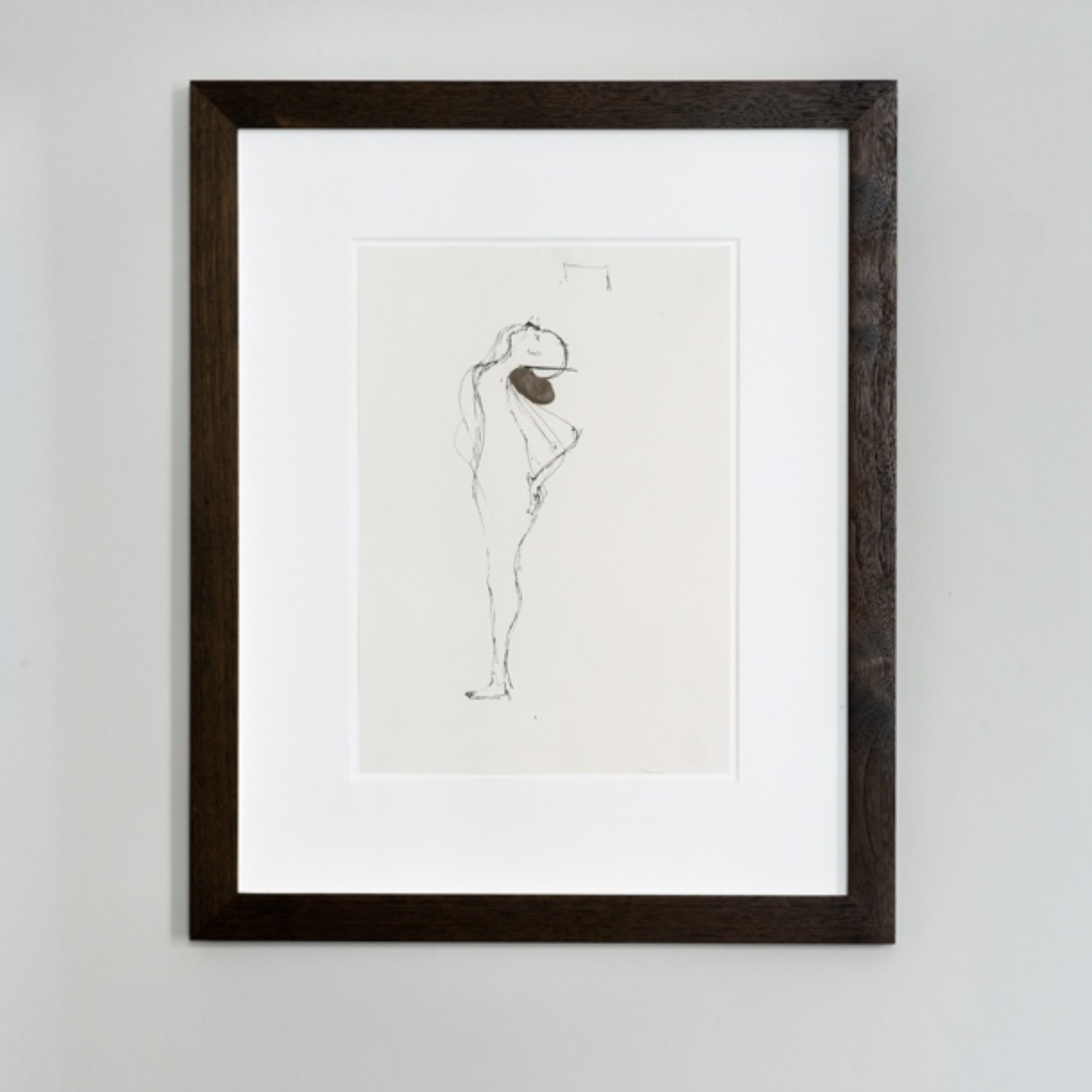 Enrico David Untitled , 2014 Pigment liner, wax on paper