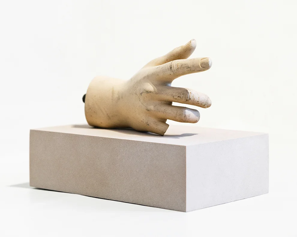 John Stezaker , Broken Sign , 1976, mixed media, 18 x 11 x 13 cm high