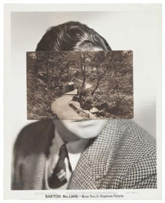 John Stezaker , Mask (Film Portrait Collage) CCXIX , 2017, Collage, 25.3 x 20.5 cm
