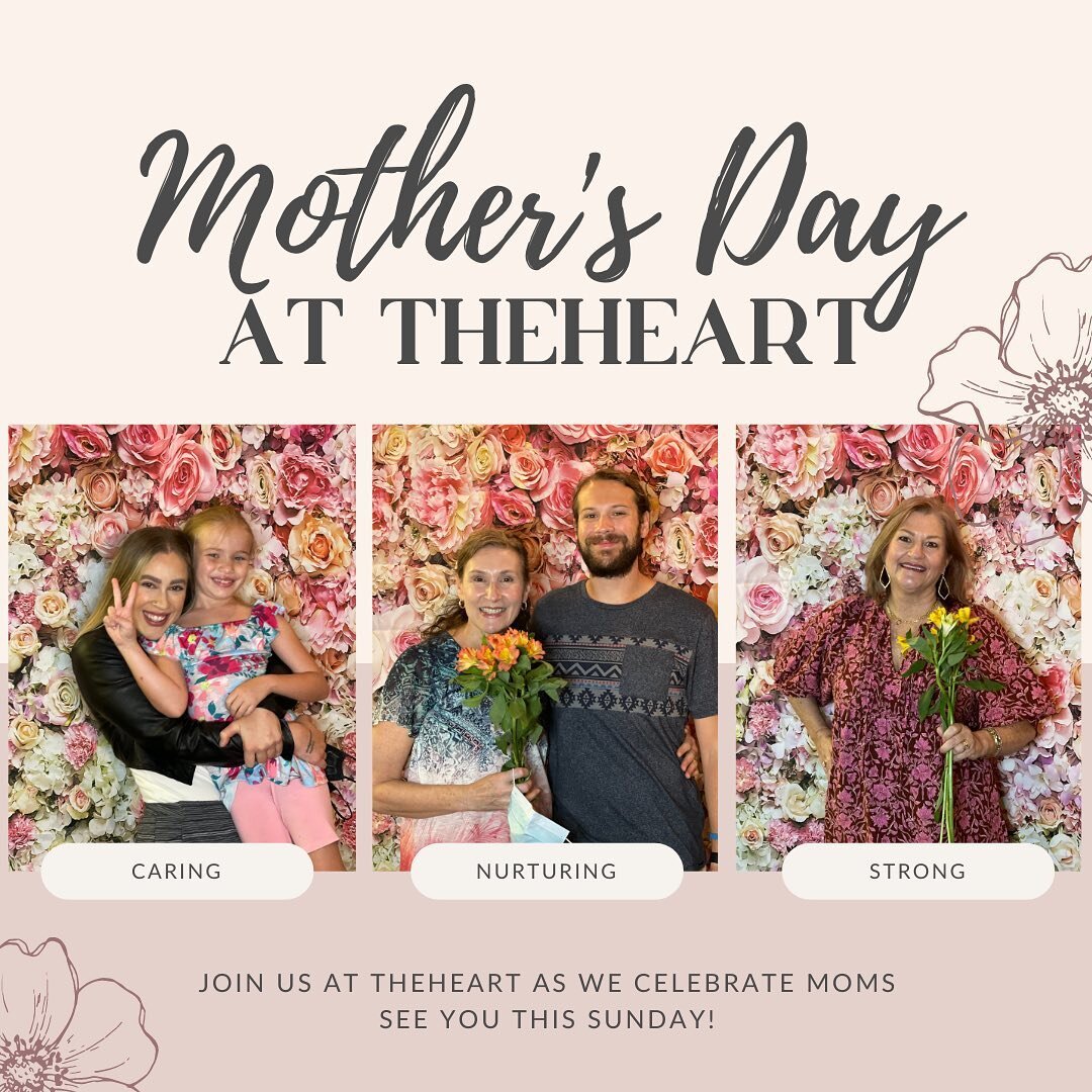Let's come together to celebrate the amazing mothers in our lives! Join us this Sunday for a special Mother's Day celebration. Whether it's your own mom, a friend's mom, or a mother figure who has made an impact on your life, we want to honor and app