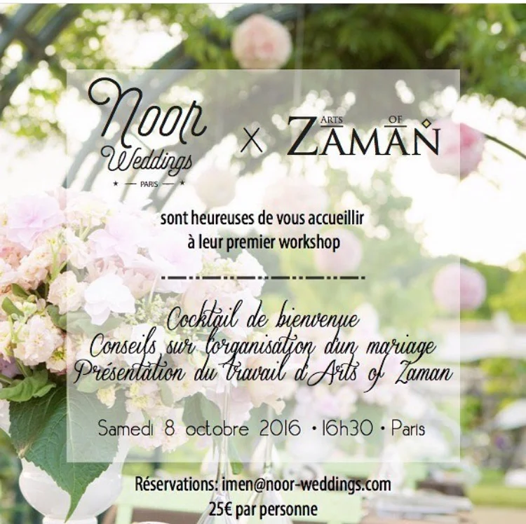 Notre 1er workshop de mariage !