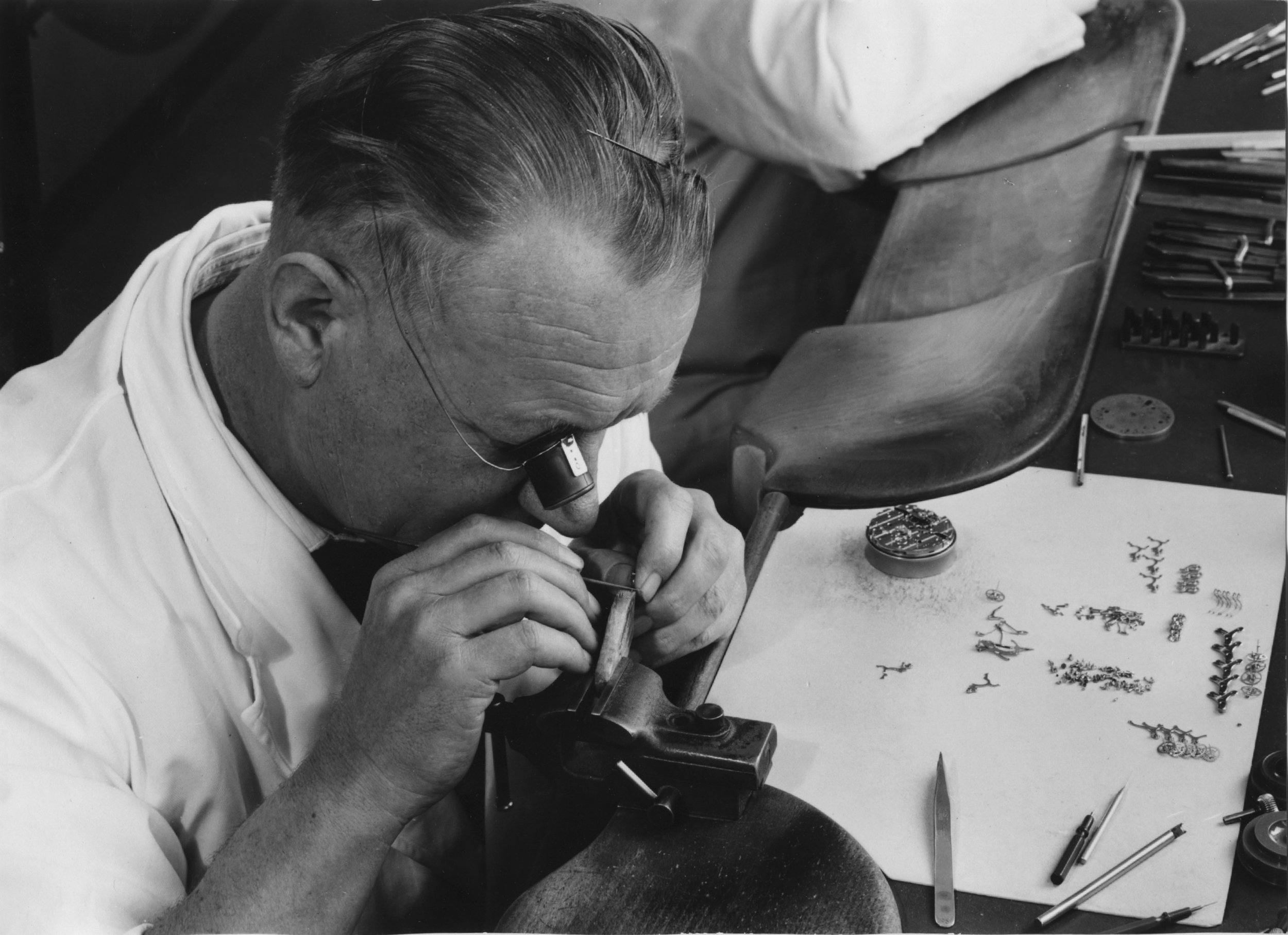 The Heuer workshop in 1963. 