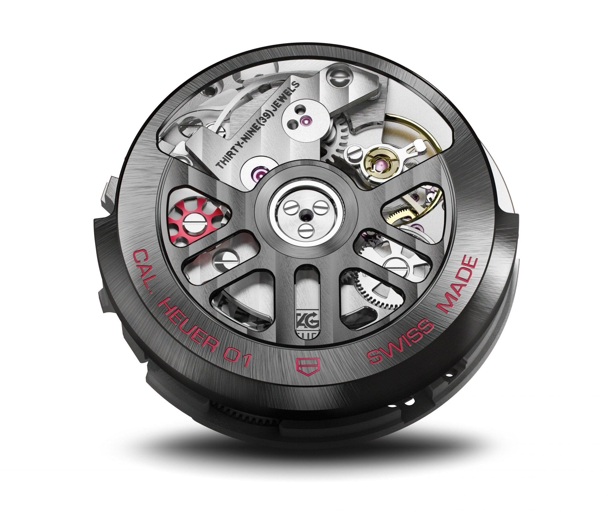 The TAG Heuer Carrera Heuer-01 is fitted with the new Calibre Heuer-01 movement. 