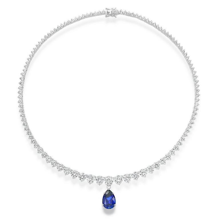 Silver-Cubic-Zirconia-Blue-Pear-Necklace-0119921.jpeg