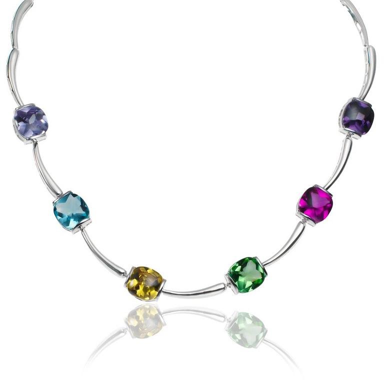 Silver-Multi-Coloured-Stone-Set-Necklace-44cm-0004482.jpeg