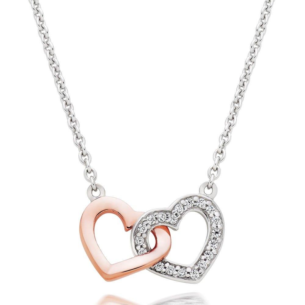 Silver-and-Rose-Gold-Plated-Cubic-Zirconia-Double-Heart-Necklace-0103505.jpg