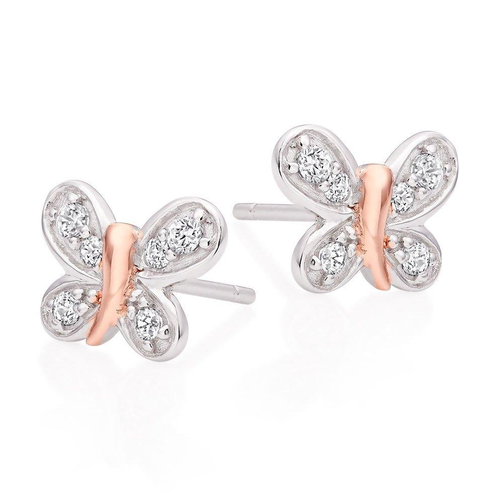 Mini-B-Silver-and-Rose-Gold-Plated-Cubic-Zirconia-Butterfly-Earrings-0119549.jpg