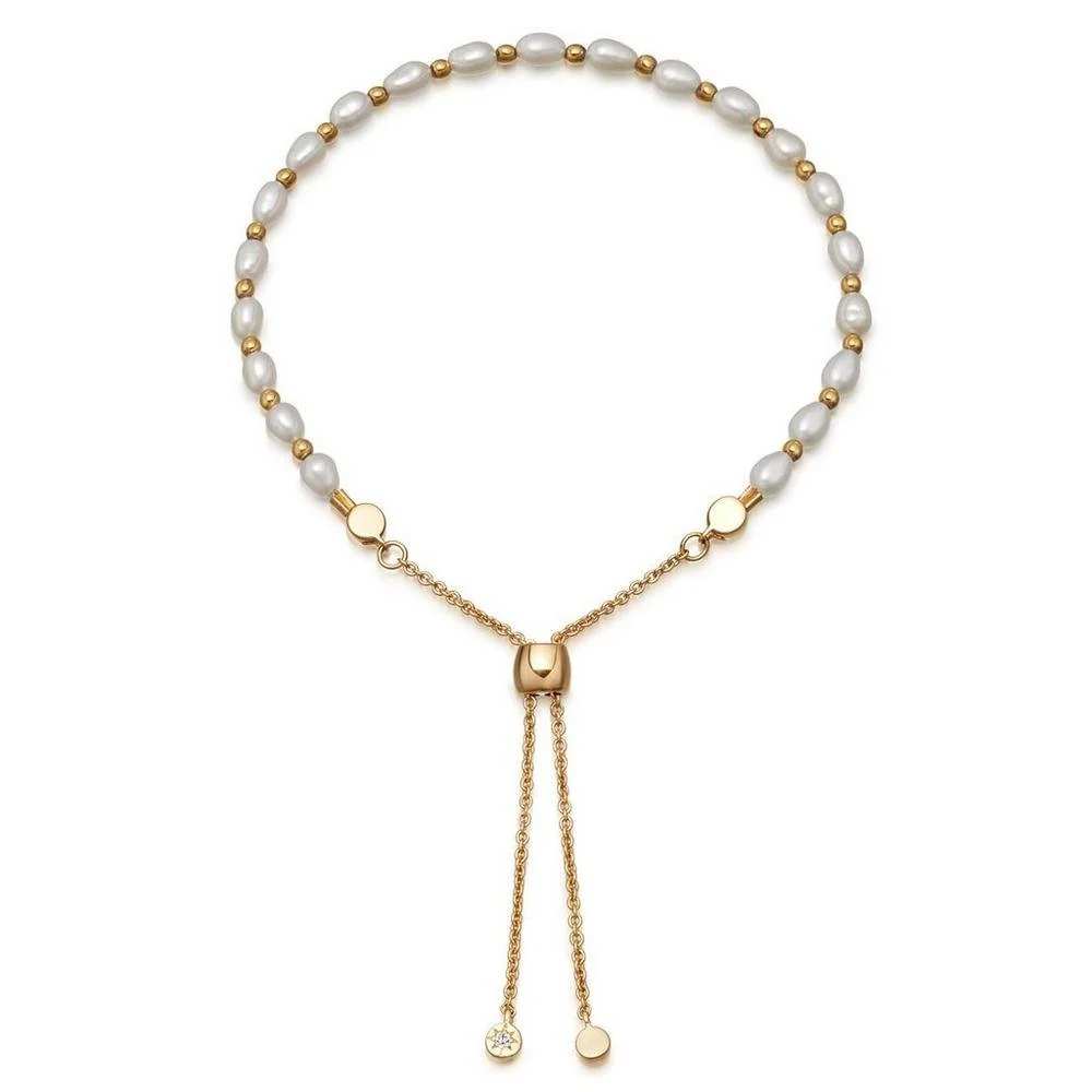 Gold pearl bracelet