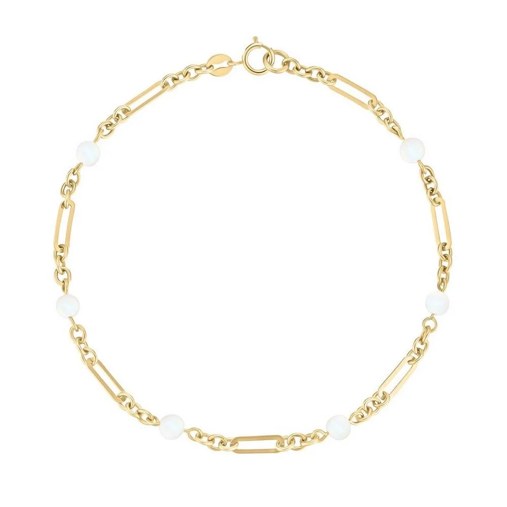 Gold pearl bracelet