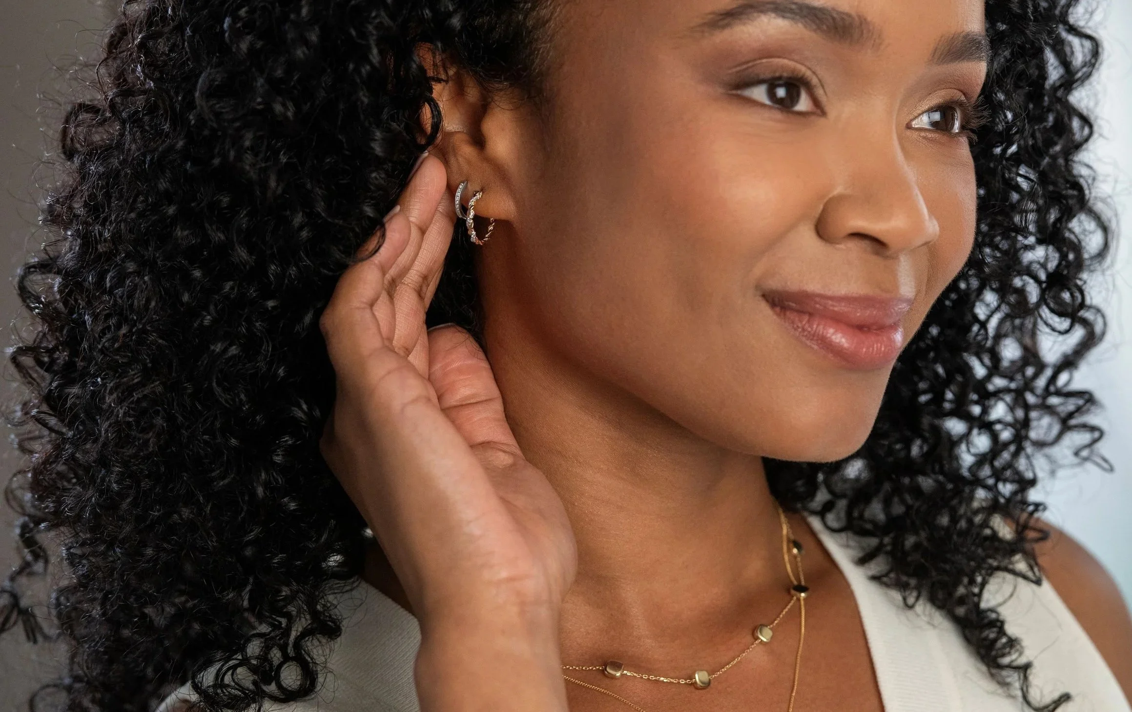 How To Style Diamond Hoop Earrings 