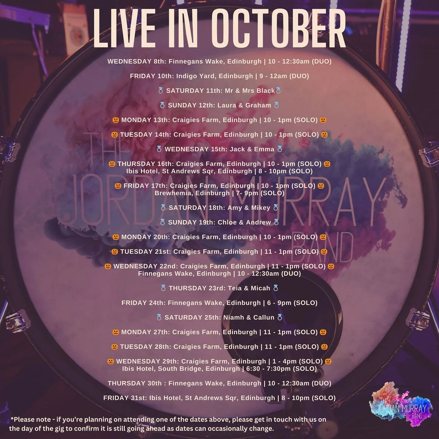 Hello! We&rsquo;be been MIA recently enjoying a bit of time off and LOTS of behind the scenes work 👀👀 all will be revealed shortly but EEKK! We&rsquo;re excited 😬😬 

Anyway, October is here and so are the dates 📆

7 gorgeous weddings that we&rsq