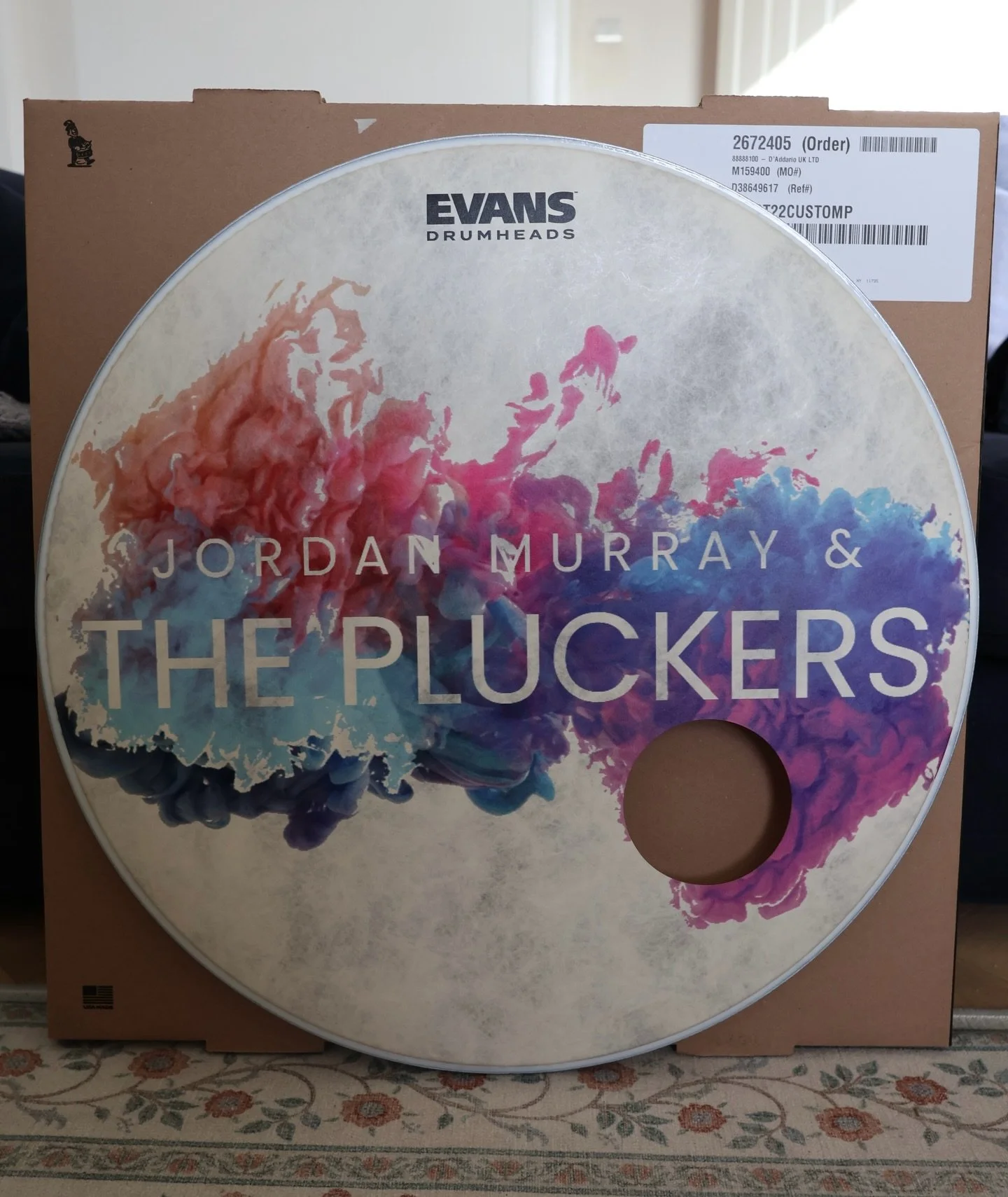 Our new drum head is here! 😍🥁