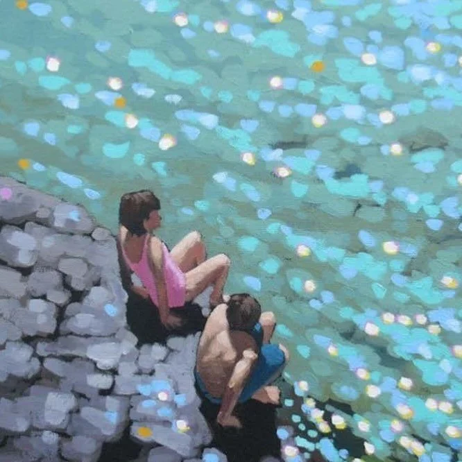 when inside and outside sparkle at the same frequency, you&rsquo;re on retreat 💎🪩🪞🪄✨ art by gordon hurt