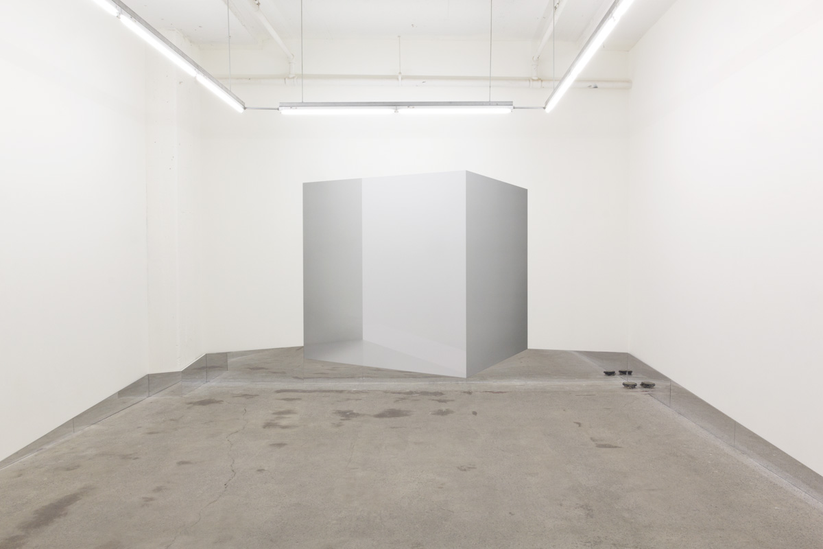 Caroline Cloutier, Contre-espace 1 , 2016, installation photographique (impression numérique sur vinyle, miroir)