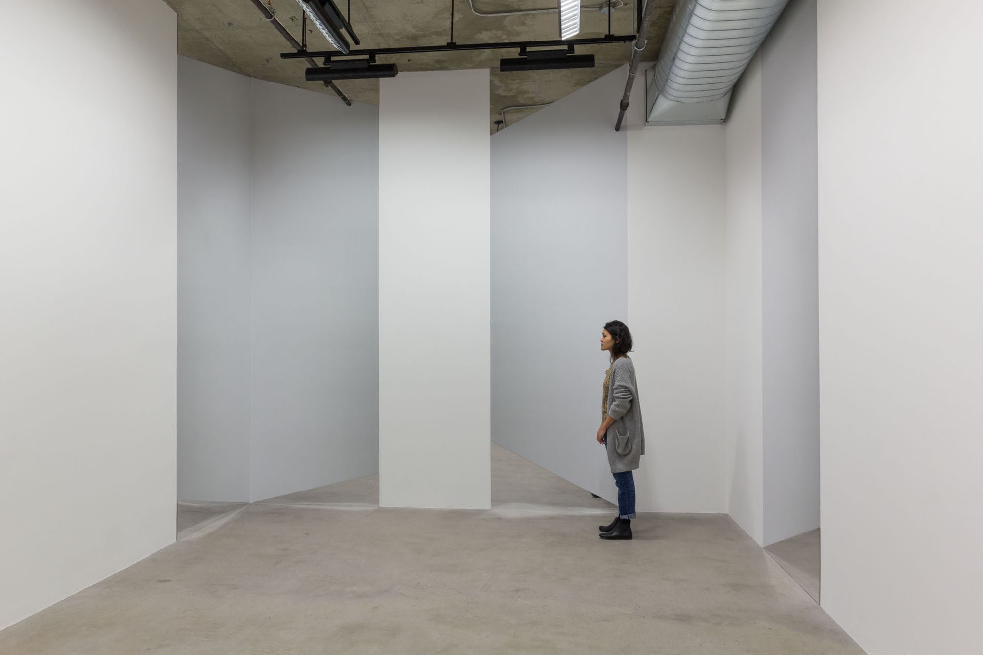 Caroline Cloutier, Vertige , 2014, installation photographique (impression numérique sur vinyle et miroir)