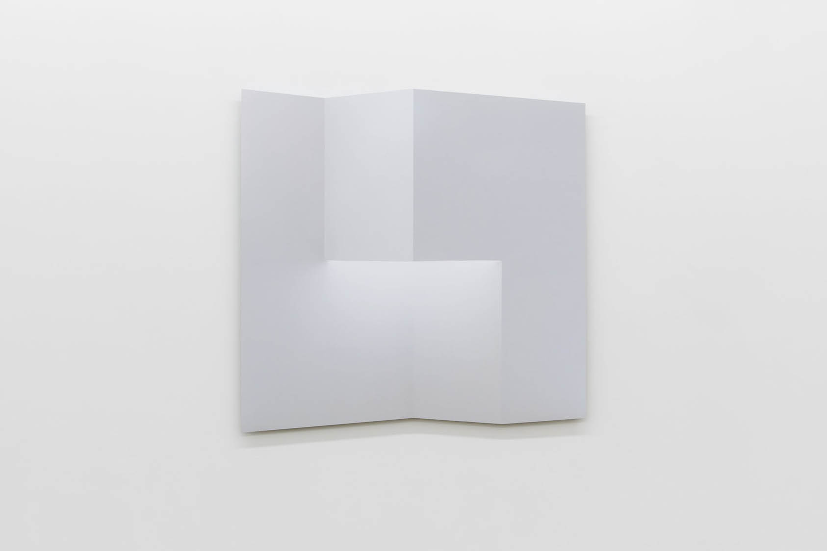 Caroline Cloutier, Pliage 3 , 2018, encre sur papier monté sur aluminium, 108 x 108 cm (42.5” x 42.5")