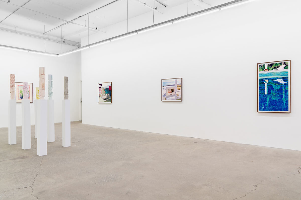 Tristram Lansdowne, I swear you never slept at night, 2019 , vue d’exposition, Galerie Nicolas Robert. Photo : Jean-Michael Seminaro