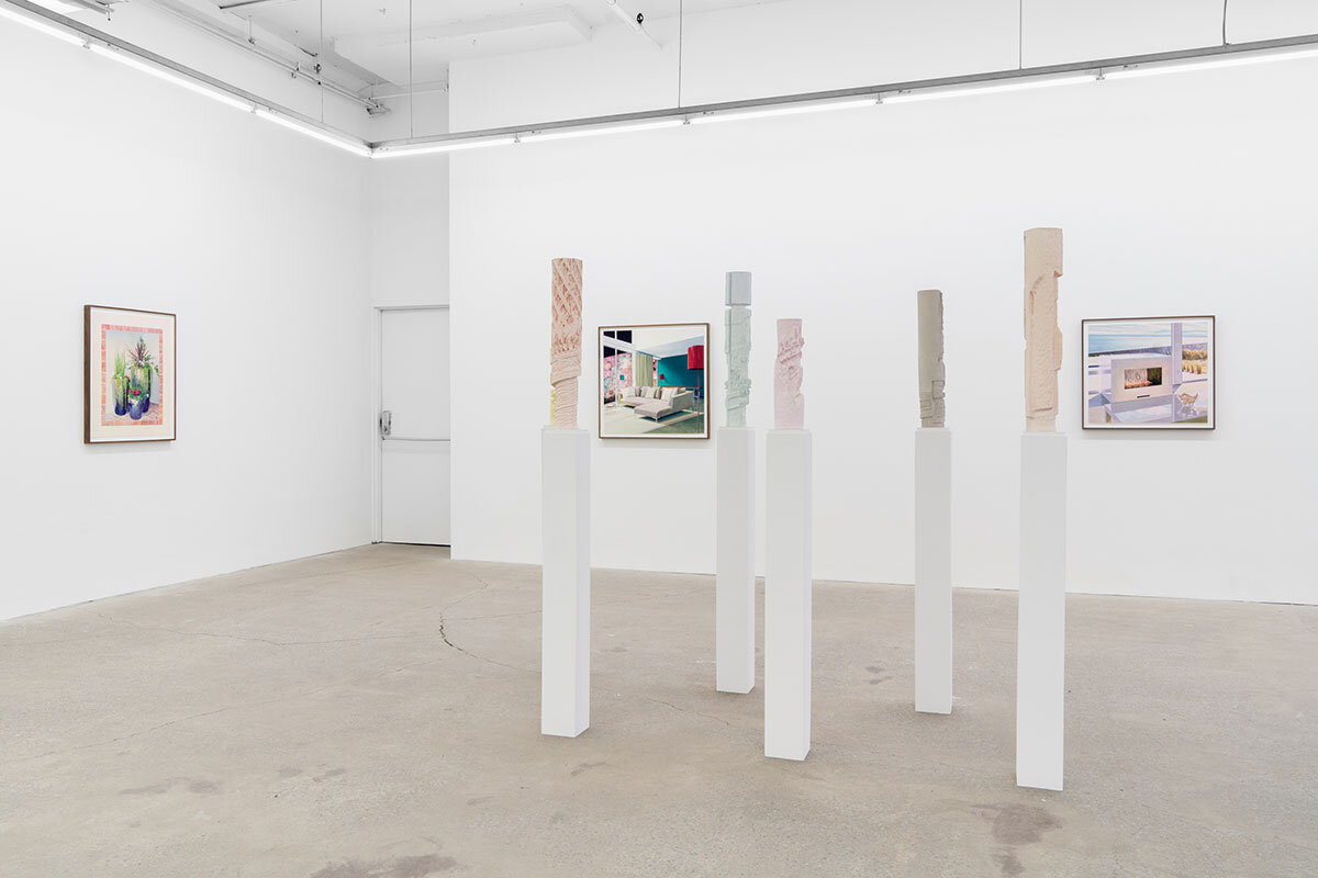 Tristram Lansdowne, I swear you never slept at night, 2019 , vue d’exposition, Galerie Nicolas Robert. Photo : Jean-Michael Seminaro