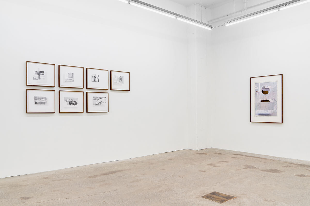 Tristram Lansdowne, I swear you never slept at night, 2019 , vue d’exposition, Galerie Nicolas Robert. Photo : Jean-Michael Seminaro