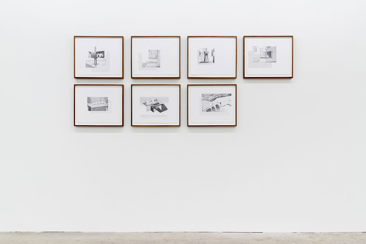 Tristram Lansdowne, I swear you never slept at night, 2019 , vue d’exposition, Galerie Nicolas Robert. Photo : Jean-Michael Seminaro