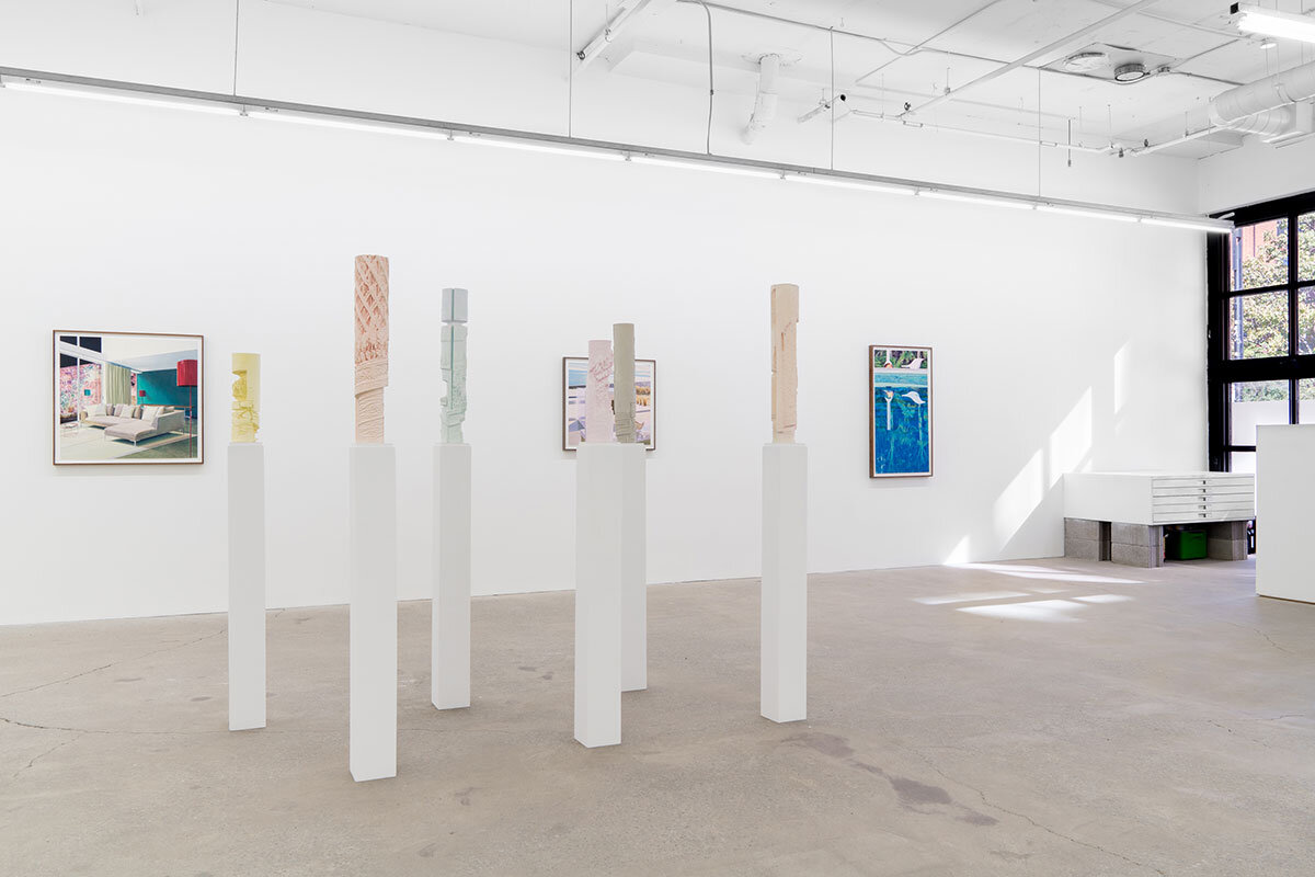 Tristram Lansdowne, I swear you never slept at night, 2019 , vue d’exposition, Galerie Nicolas Robert. Photo : Jean-Michael Seminaro