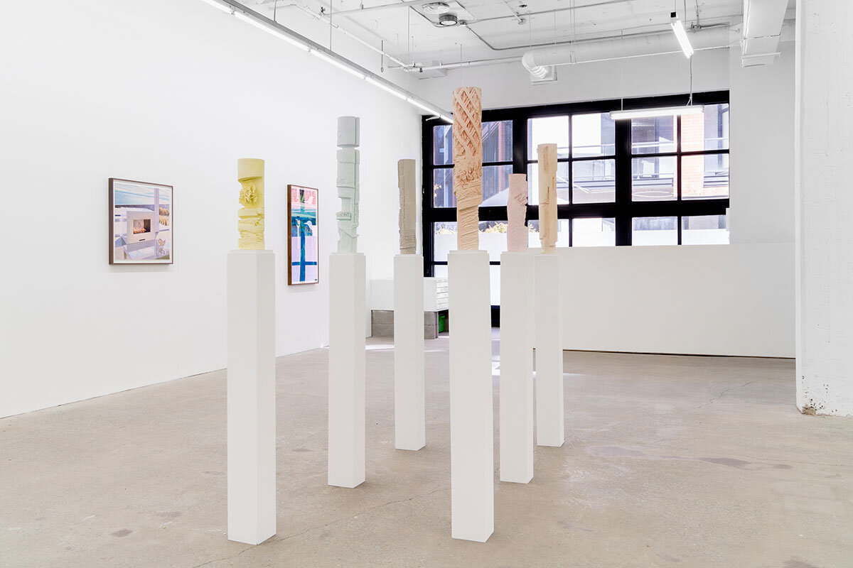 Tristram Lansdowne, I swear you never slept at night, 2019 , vue d’exposition, Galerie Nicolas Robert. Photo : Jean-Michael Seminaro