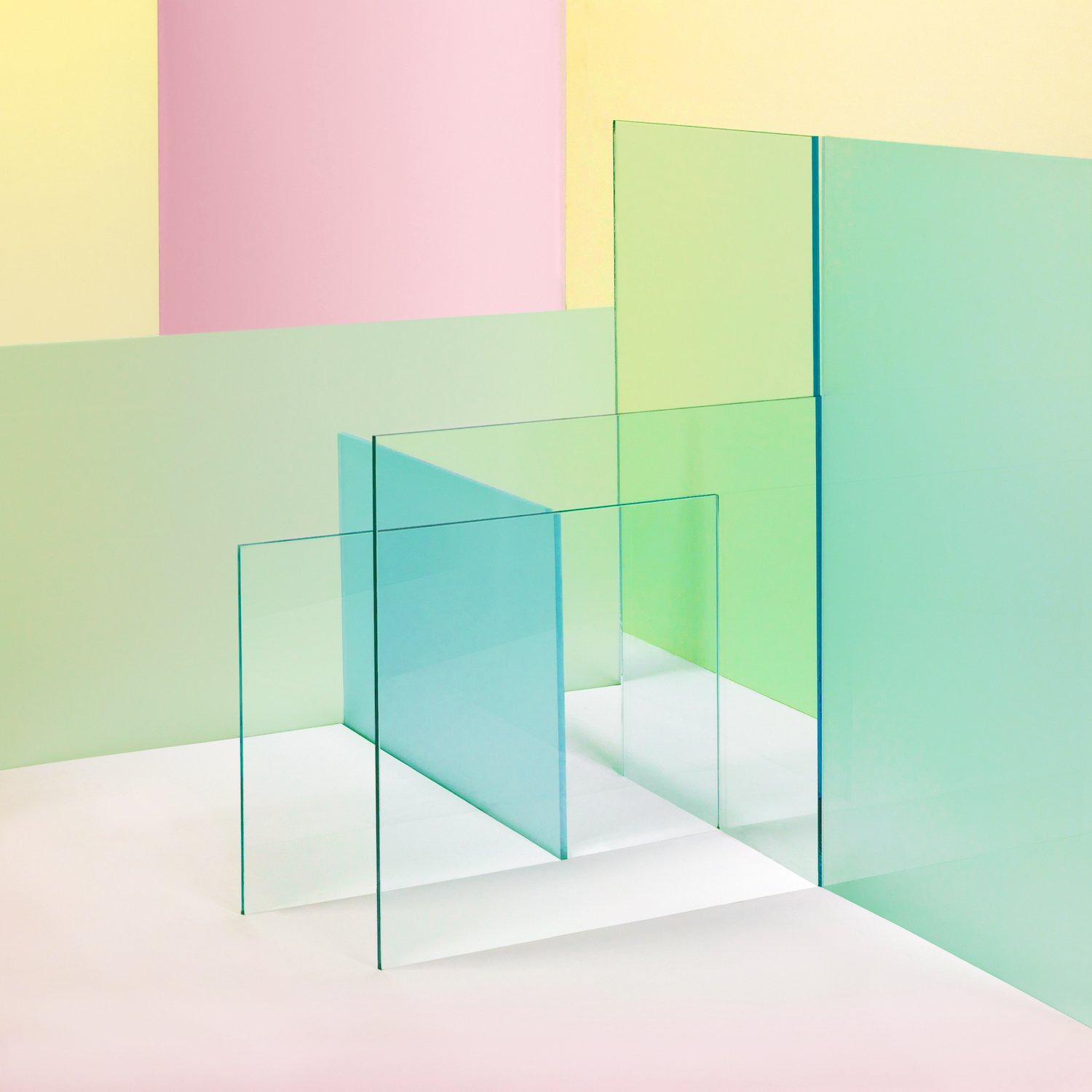 Caroline Cloutier, Glass Composition 1 , 2021, Impression numérique sur papier coton, 101.6 x 101.6 cm (40 x 40 ")