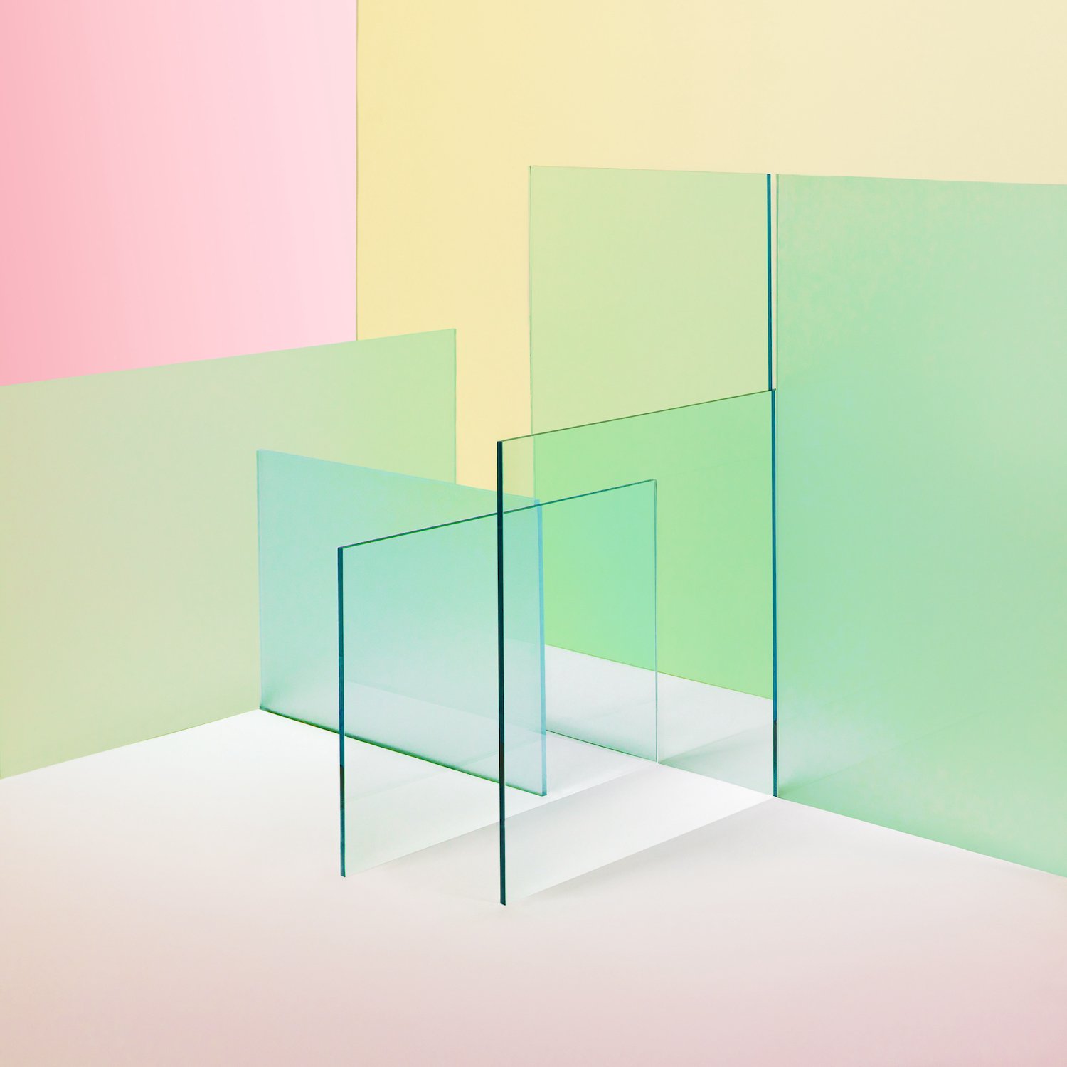 Caroline Cloutier, Glass Composition 4 , 2021, Impression numérique sur papier coton, 101.6 x 101.6 cm (40 x 40 ")