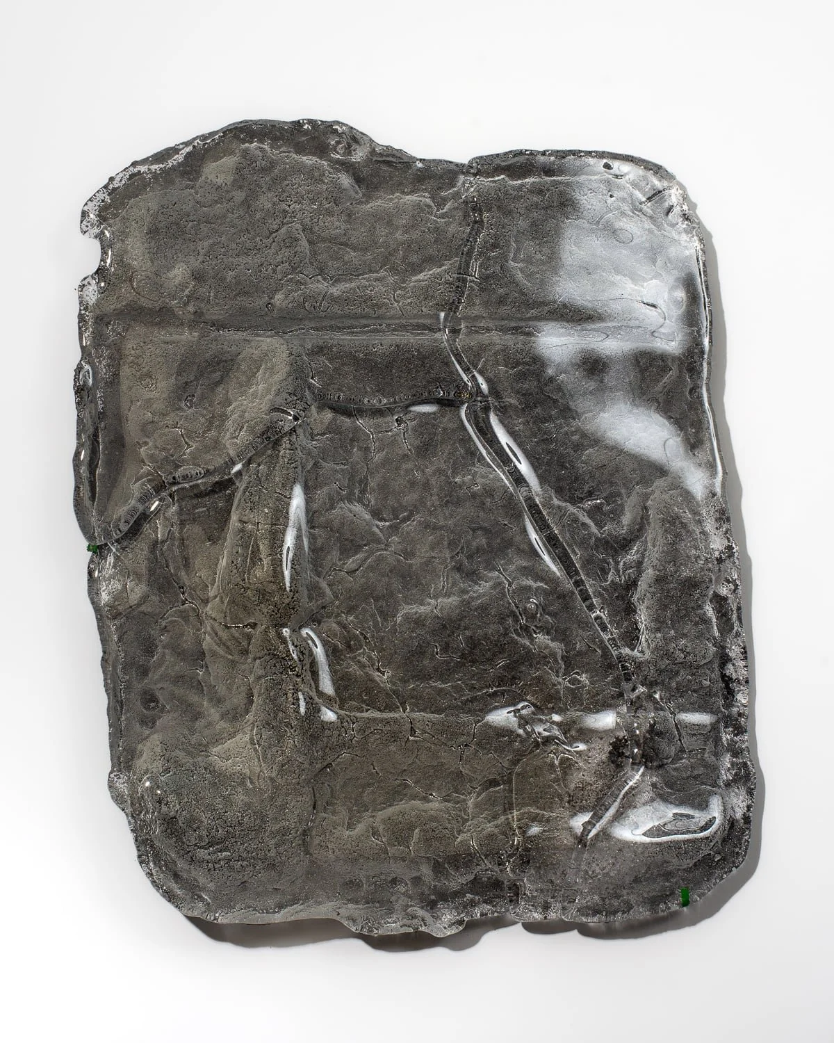  Alexia Laferté Coutu,  Sanatorium de Roberval, c.1937 (I) , 2024, Verre coulé, sable, Edition 1/2, 63.8 x 53.6 x 4.4 cm (25.1 x 21.1 x 1.7 ") 