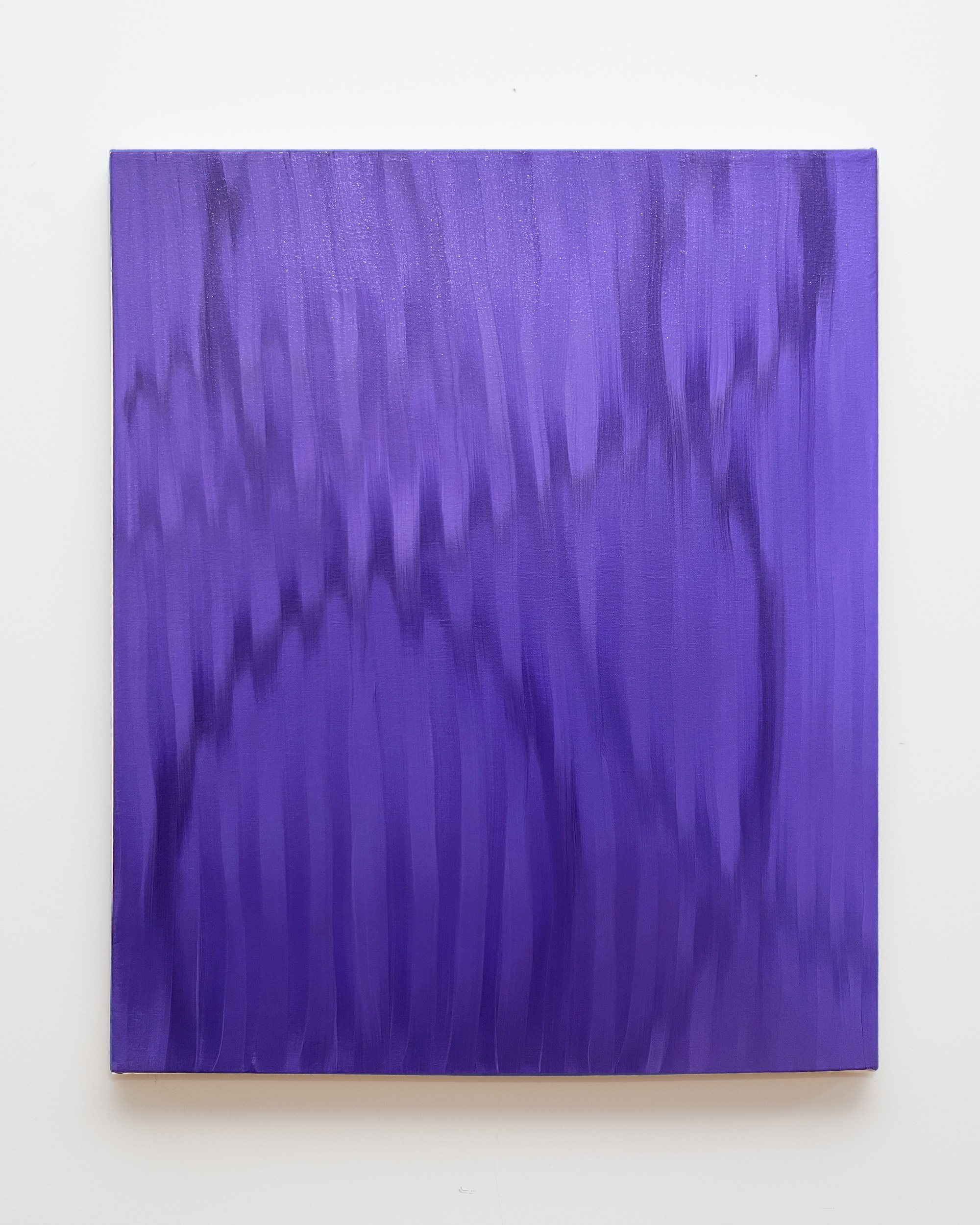 Caroline Cloutier, Purple Veil , 2025, Huile sur toile, 61 x 50.8 cm (24 x 20 ")
