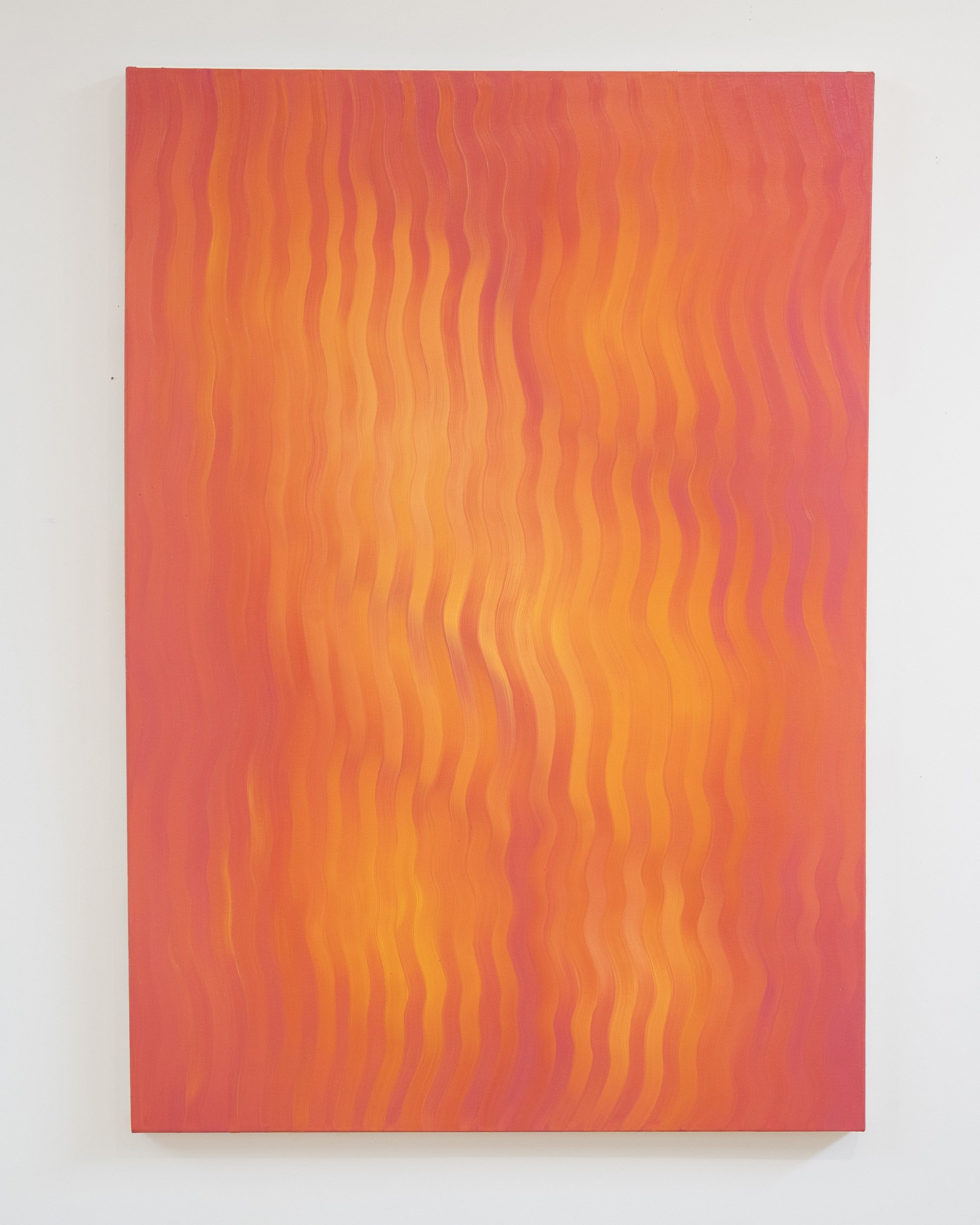 Caroline Cloutier, The Singing Fire , 2025, Huile sur toile, 152.4 x 106.7 cm (60 x 42 ")