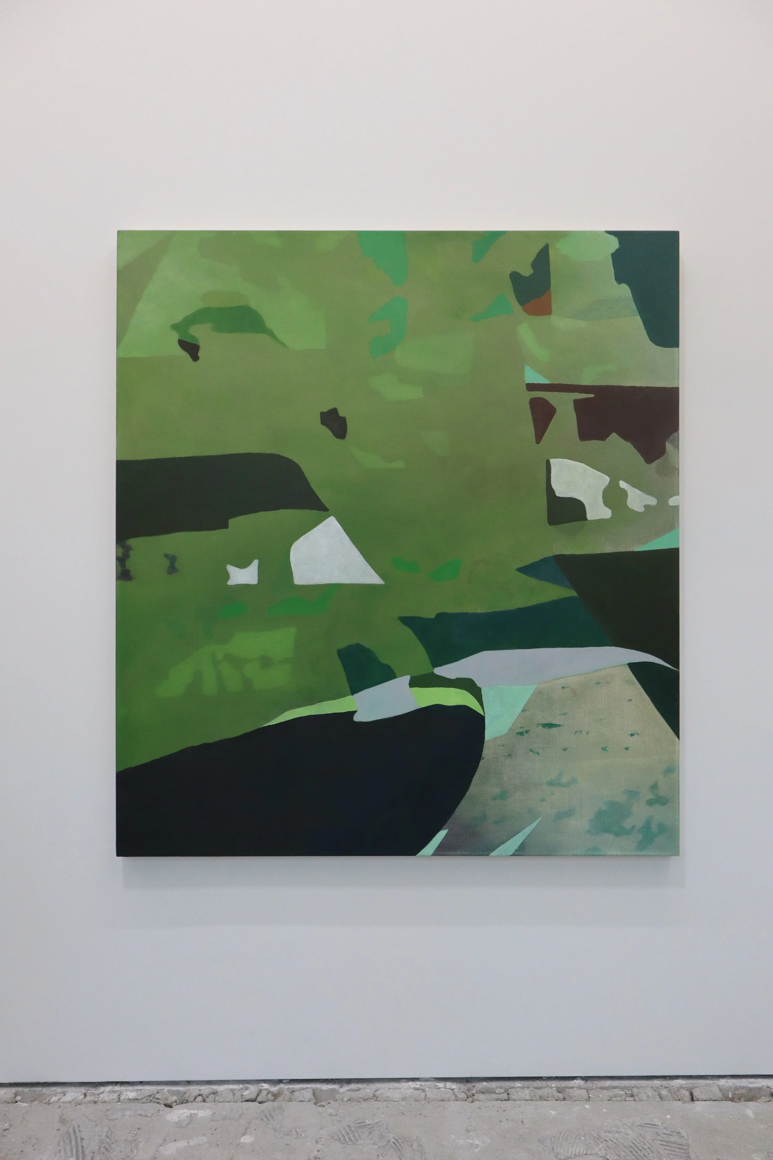  Frédéric Tiffet,  N’en sortent les systèmes , 2025, Huile sur toile, 152.4 x 137.2 cm (60 x 54 ") 