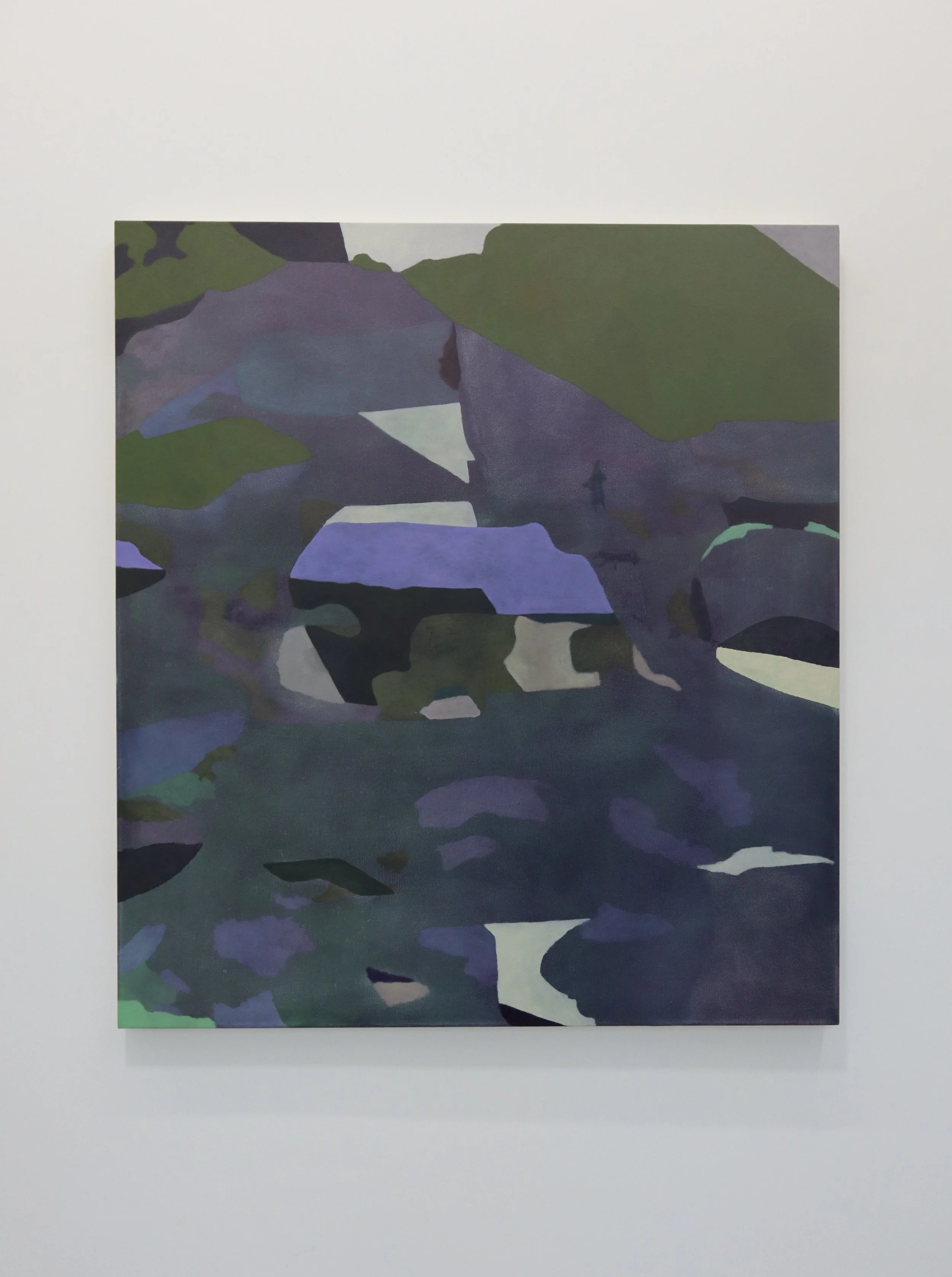  Frédéric Tiffet,  Par où entre l’eau , 2025, Huile sur toile, 152.4 x 137.2 cm (60 x 54 ") 